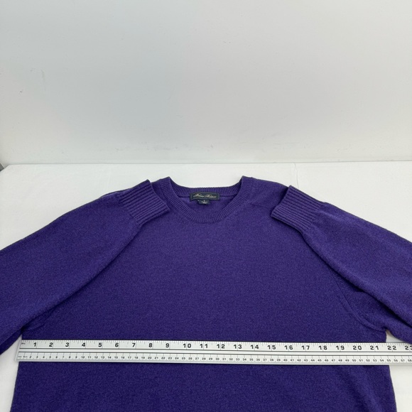Brooks Brothers Made In Italy 100% Cashmere Sweater Men's L Purple